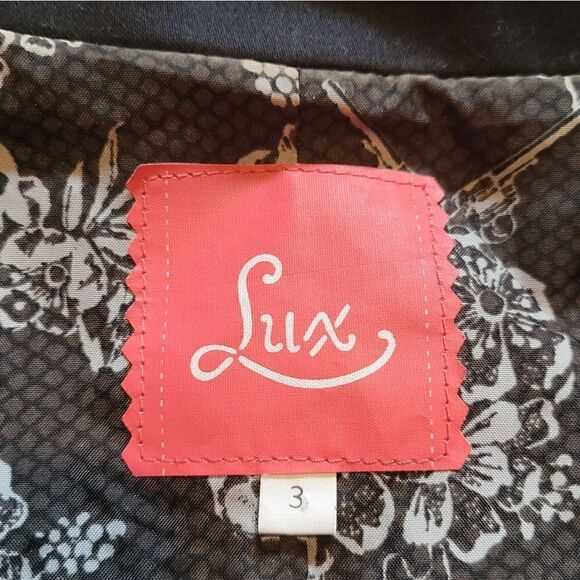 Urban Outfitters Lux Double Breasted Satin Trim Jacket Black XS Y2K - Picture 2 of 6